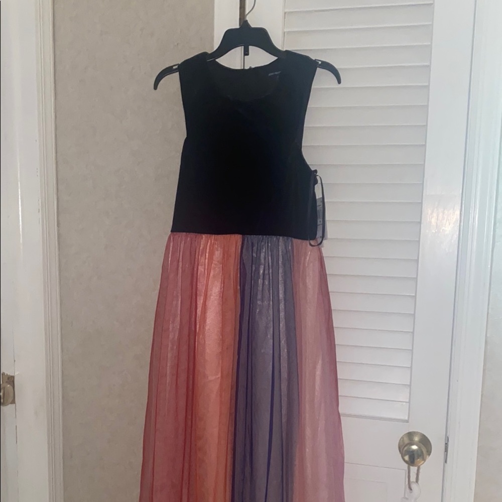 Sequin Hearts Black and Pink Formal Dress NWT